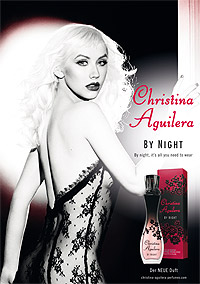 瓶中精靈 Christina Aguilera by Night 女香海報