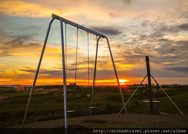 游樂園的夕陽Sunset at Playground