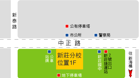 聯成電腦新莊分校地圖