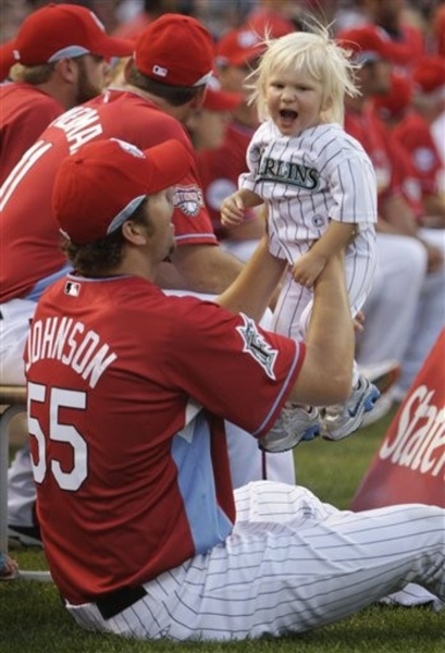 Josh Johnson with his nineteen-month-old son Cash090713ap.jpg