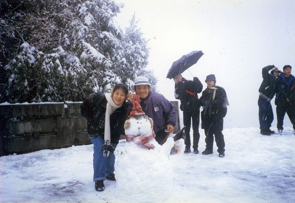 阿里山1997的雪景
