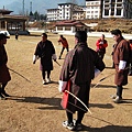 射箭場（Thimphu）～射中標的後的慶祝舞