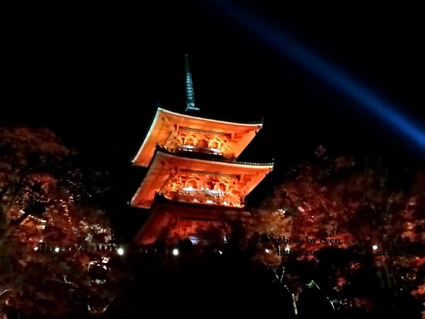 【2018年京都旅行】一個人獨旅賞楓~清水寺賞夜楓