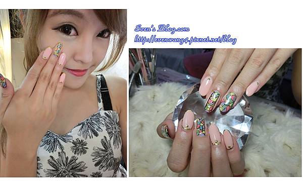 【美甲】歐洲哥德彩繪玻璃躍上指甲。美甲樂夏朵Nail Le Château ♥