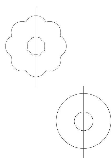 一般甜甜圈版形小