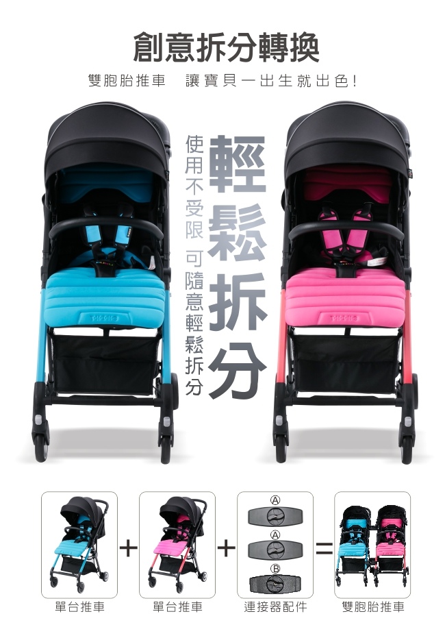 puku twin stroller