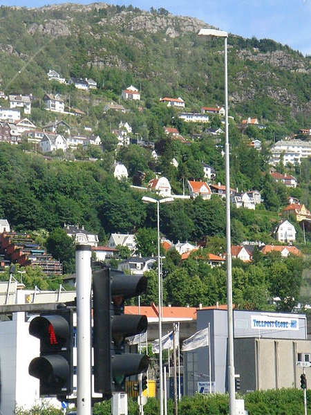 從遊覽車上就開始拍Bergen