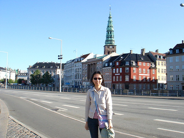清晨的哥本哈根街景