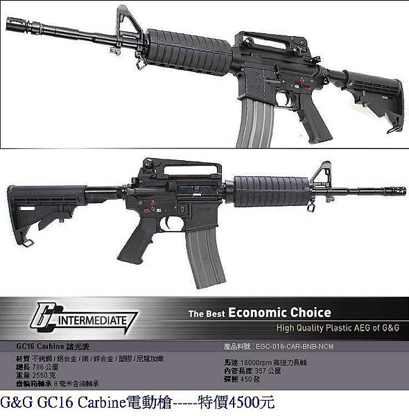 G&G GC16 Carbine電動槍.JPG