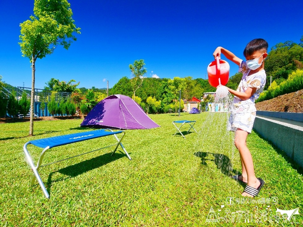 【新境親子露營區】中部超厲害 ! 隱藏版水上樂園 親子爆笑一
