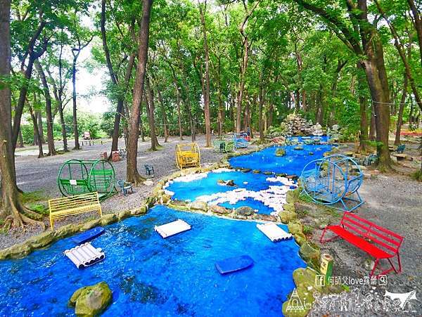 新8大親子森林營地 我嚇傻了免費玩到飽 六星級森林裡的兒童新樂園何師父love露營森林裡的藍色天空 夢幻河道no 466露 何師父love露營 痞客邦
