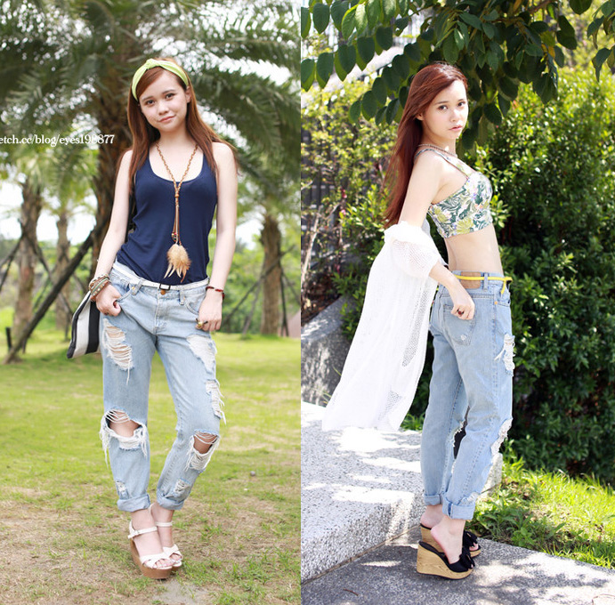 分享 Cp值超高 一年四季都可穿的男友褲重複穿搭 I 77 時尚 百變 愛穿搭 痞客邦