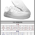 NIKE 碼數對照表