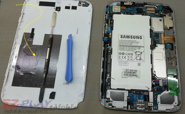 調皮孩子的玩具三星Note 8.0平板N5100藏了三個月不充電不開機4