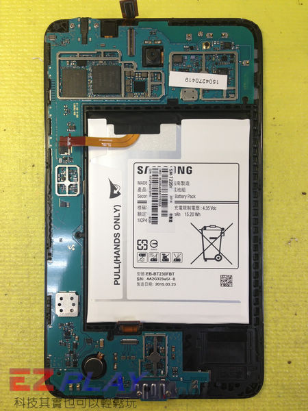 無法顯示的Samsung Galaxy Tab4 液晶面板更換維修記4 無法顯示的Samsung Galaxy Tab4 液晶面板更換維修記4
