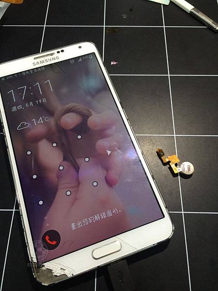 NOTE3 殘破不堪僅電源鍵異常 NOTE3 殘破不堪僅電源鍵異常