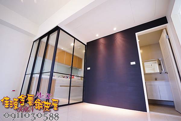 客廳與廚房的隔間要用什麼比較好 金屬玻璃橫拉門3 1 L型連動 佳源鐵工 金屬鐵皮屋 統編 77806264 痞客邦