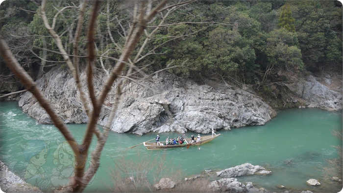 嵐山觀光小火車上