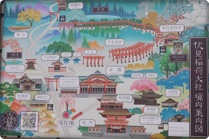 伏見稻荷神社．境內圖