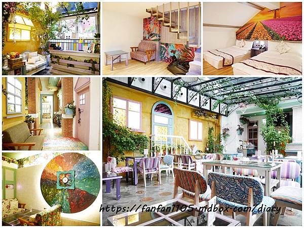 大稻埕民宿 D G Hotel大稻埕花園旅店 迪化街推薦 迪化街咖啡店 捷運大橋頭站附近 台北住宿 南法鄉村風