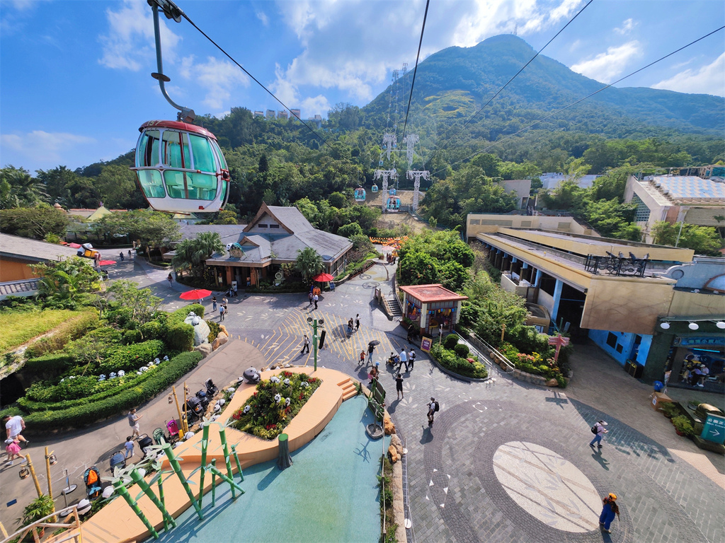 【香港景點】香港海洋公園 高空360度俯瞰樂園全貌 必玩的1