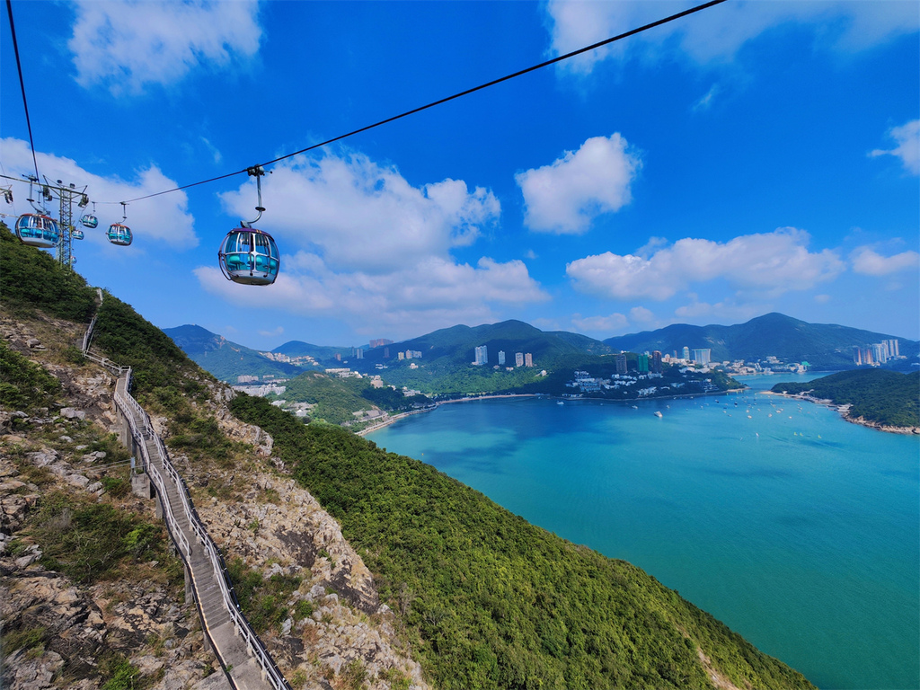 【香港景點】香港海洋公園 高空360度俯瞰樂園全貌 必玩的1