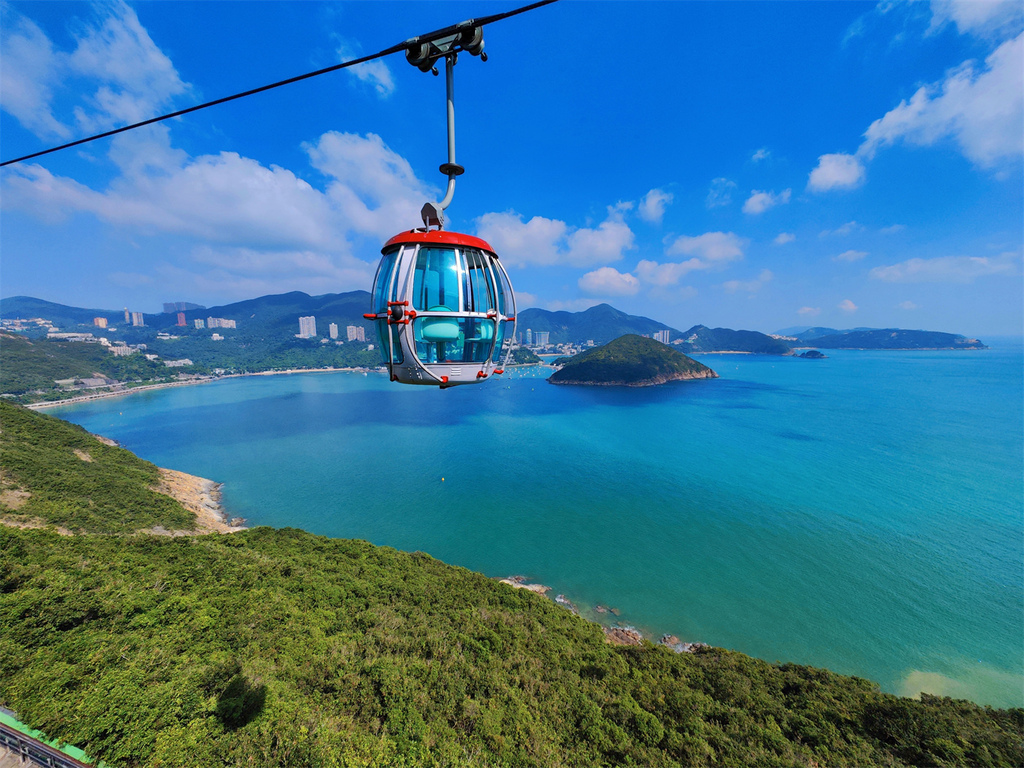 【香港景點】香港海洋公園 高空360度俯瞰樂園全貌 必玩的1