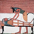 Anubis_attending_the_mummy_of_Sennedjem