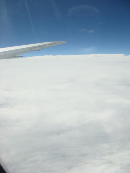 機艙裡看雲層