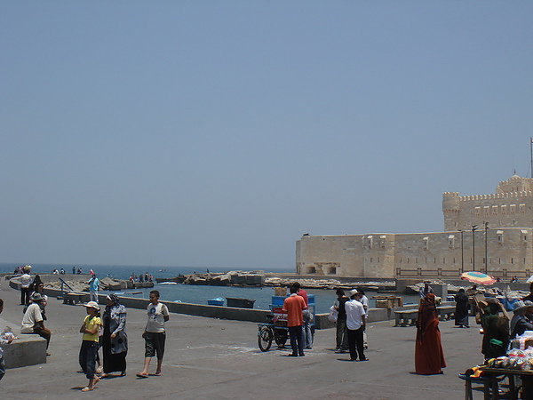 The Fort of Qait Bay 魁特貝碉堡海邊 (地中海).JPG