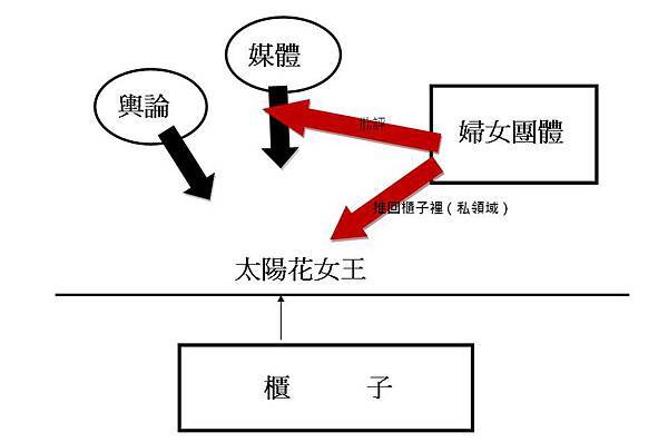 婦女團體兩面手法示意圖 婦女團體兩面手法示意圖