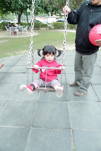 難得有這種安全的盪鞦韆可以玩