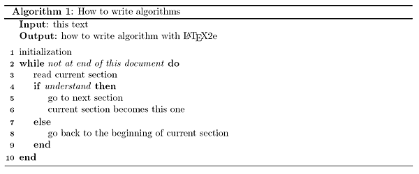 LaTexX package: algorithm2e