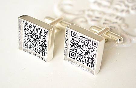 QRCode袖扣 QRCode袖扣