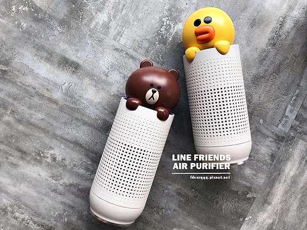 開箱 Qoo10全球購物網 Line Friends熊大莎莉隨身空氣清淨器 清淨又療癒 個人迷你隨身空氣機推薦 安娜の放生手記 痞客邦