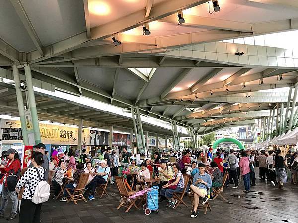 台北一日遊-花博公園的創意市集，MAJI MAJI集食行樂