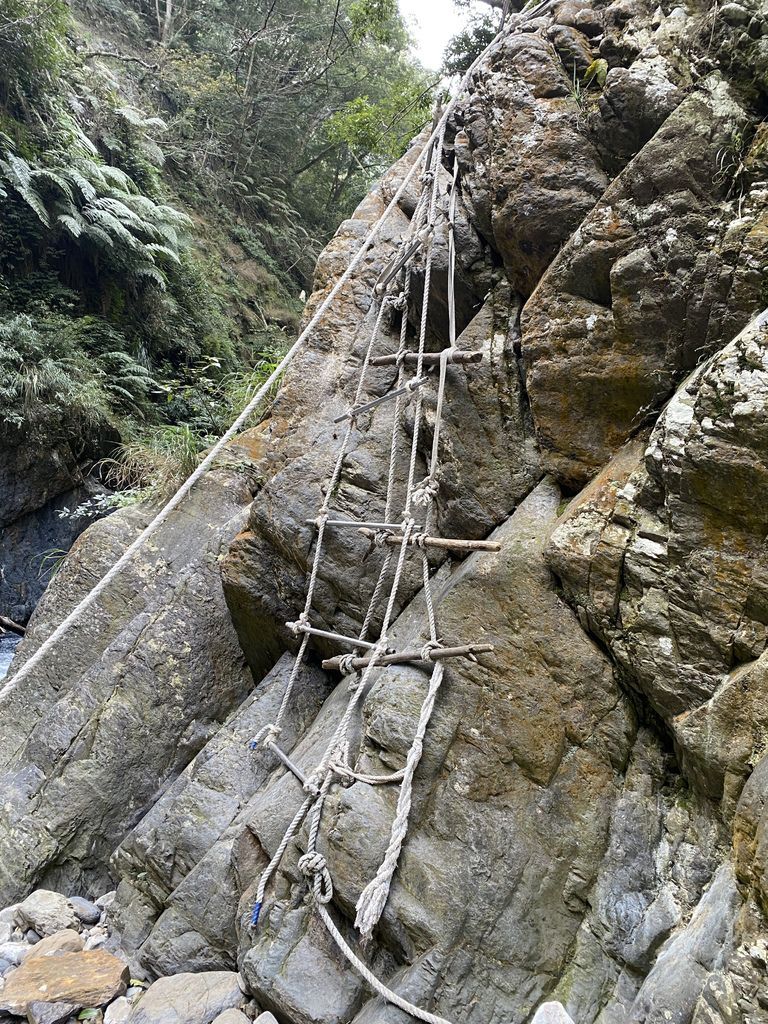 桃園景點-野溪溫泉的秘境,在夢幻七彩岩壁的四稜溫泉享受森林浴