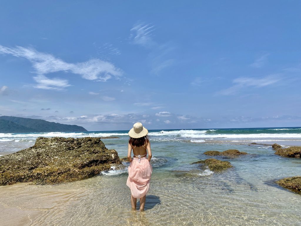 屏東滿州景點-乾淨又漂亮的無人的海灘秘境，滿洲沙灘