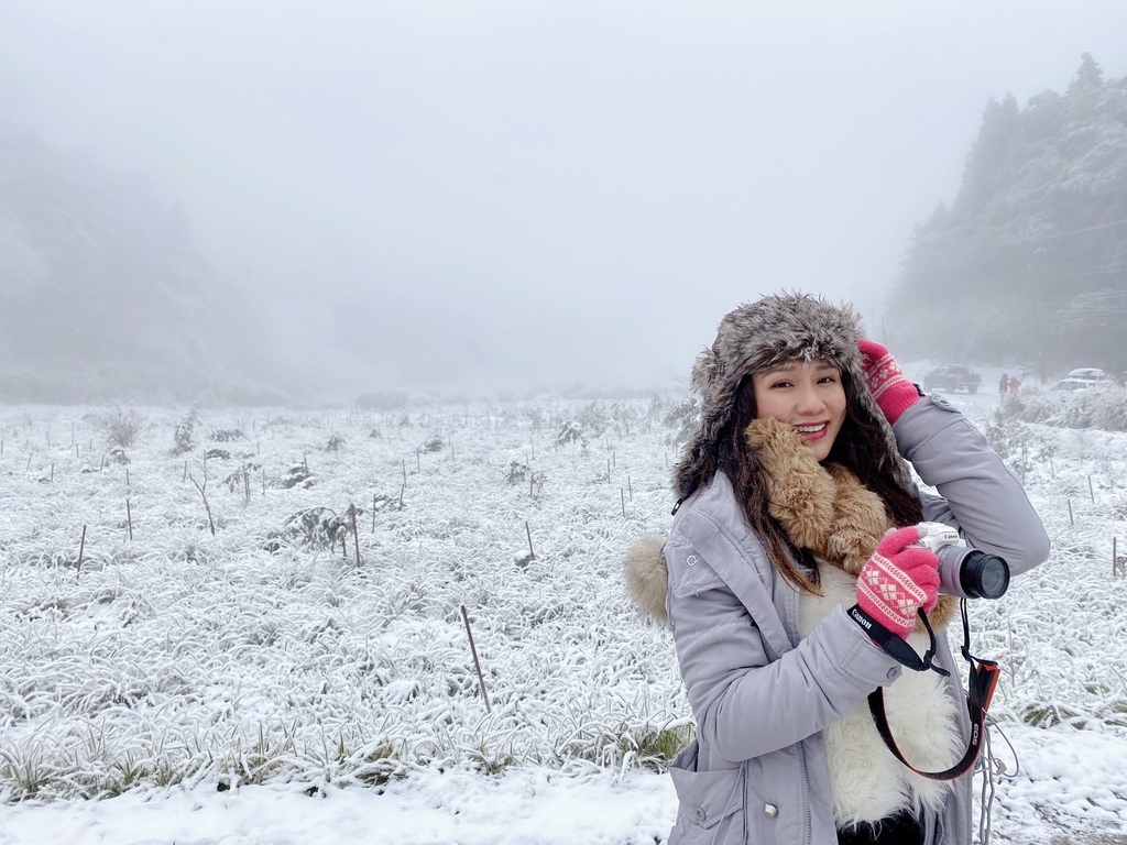 宜蘭大同鄉景點-來台7甲線思源埡口，欣賞被雪包覆的銀白森林