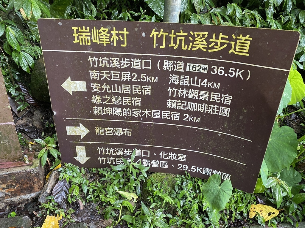 嘉義梅山景點-出發竹坑溪步道，走過巨石岩壁，欣賞龍宮瀑布及生毛樹瀑布