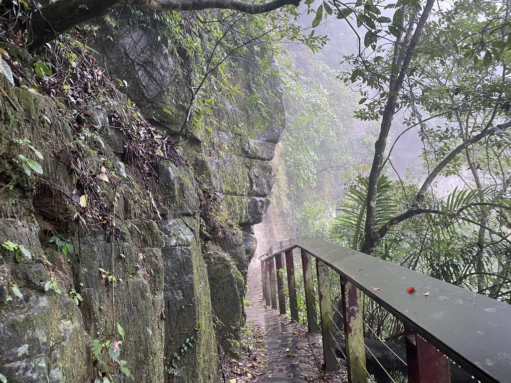 嘉義梅山景點-出發竹坑溪步道，走過巨石岩壁，欣賞龍宮瀑布及生毛樹瀑布