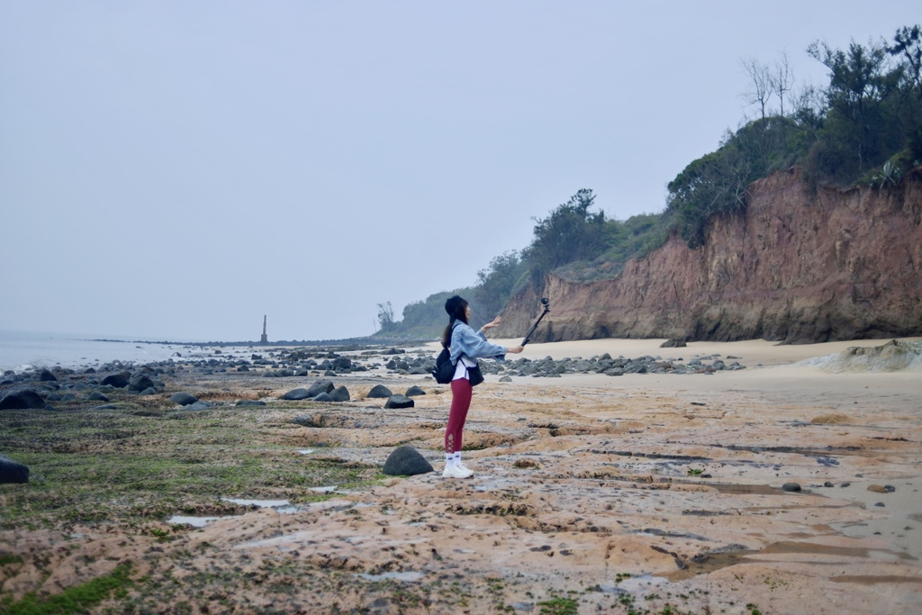 小金門烈嶼景點-走訪青岐港(青岐碼頭)觀賞綠石槽、玄武岩(金門唯一玄武岩風化海岸)