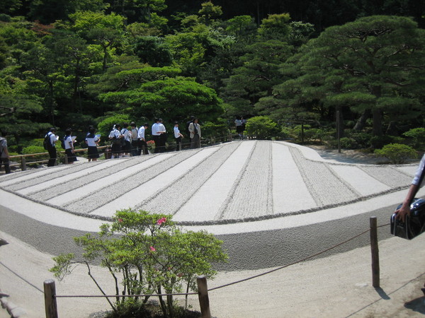 銀閣寺裡的銀沙灘