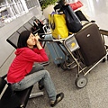 Those luggages are really heavy...  haha~