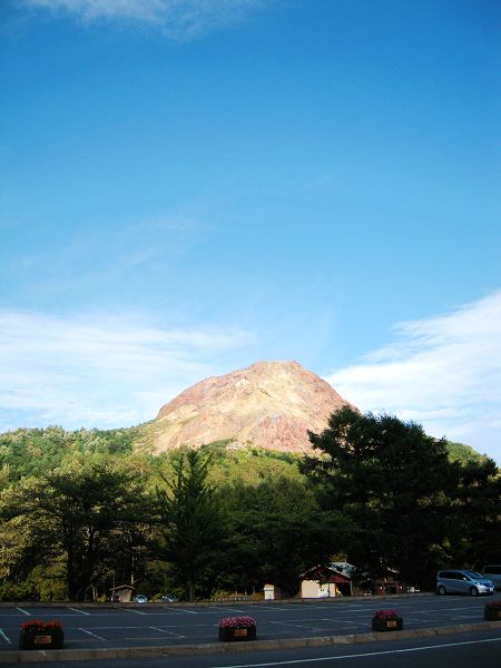 接著搭遊覽車到昭和新山