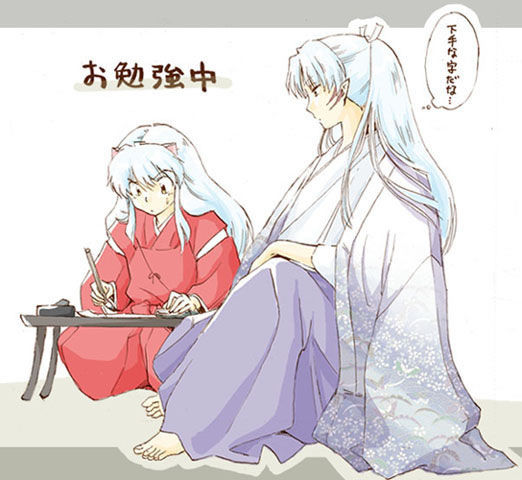 犬夜叉正在用功中
