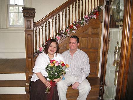 both of us fell on the stairs on the wedding day