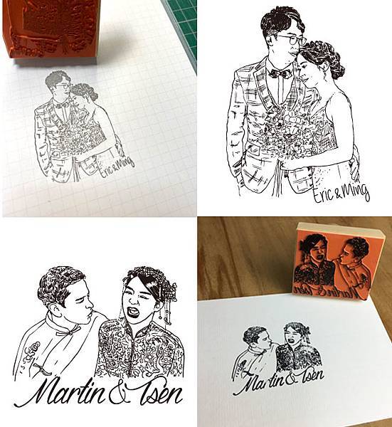 Like-face painted commemorative medal*customized gift/couple/lover/friend/pet - Stamps & Stamp Pads - Wood White