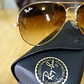 Ray Ban 金框 茶色漸層鏡片