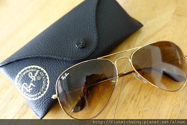 Ray Ban 金框 茶色漸層鏡片